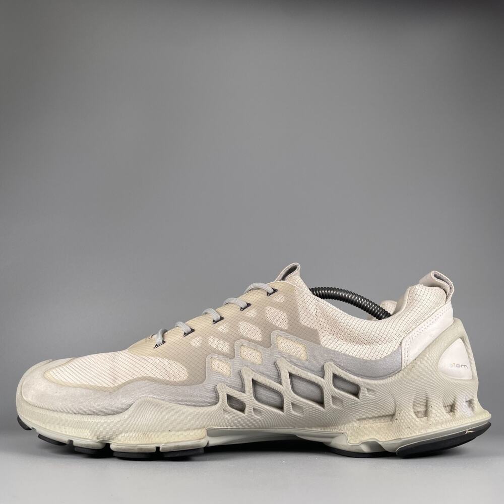 ECCO Biom Aex Men’s US 12-12.5 EU 46 Cream Trainer Athletic Sneakers Shoes GUC
